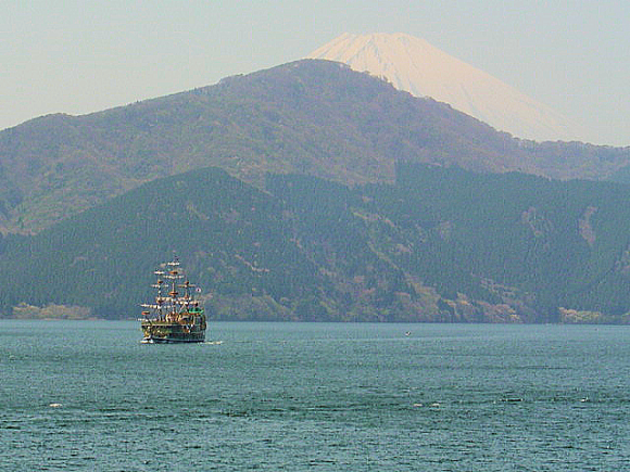 箱根芦ノ湖から富士山