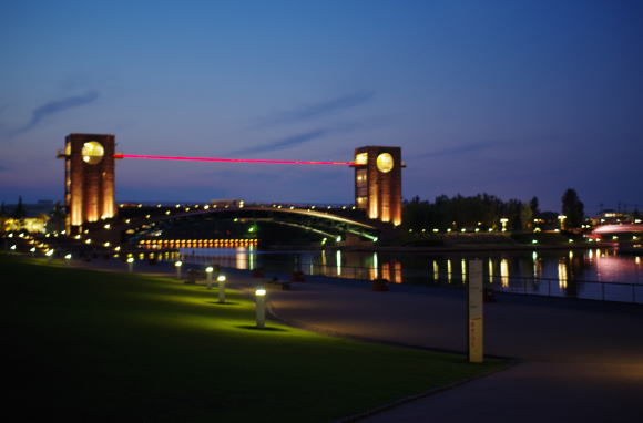 夜の環水公園