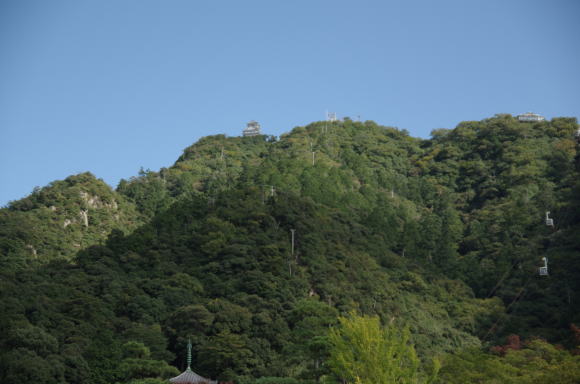 金華山山頂に岐阜城