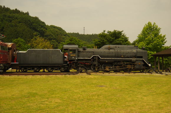 Ｄ５１型蒸気機関車の展示