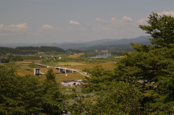 望古台からみえる北上川