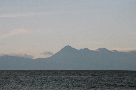 野付半島からみえる知床の景観