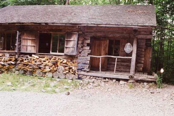 丸太小屋の家