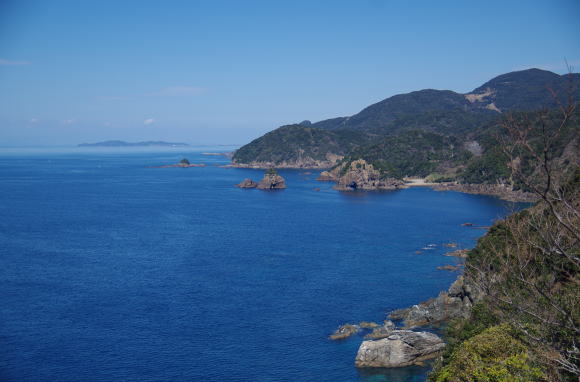 十三仏公園からの蒼い天草海