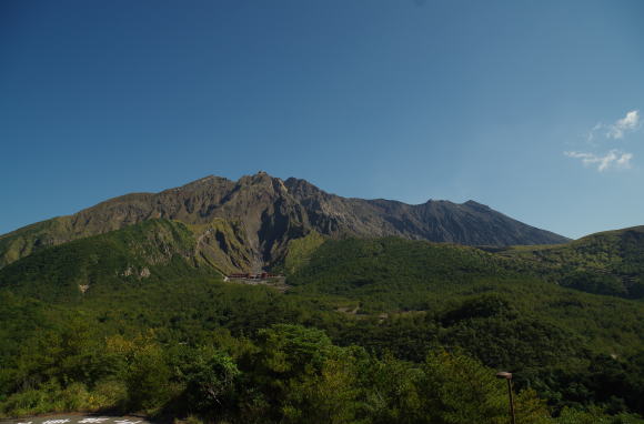 湯之平展望所から桜島をみる