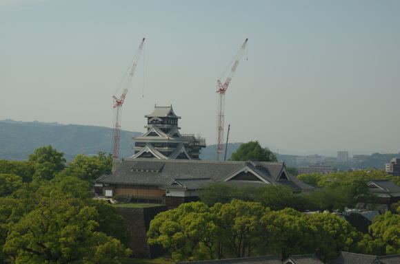 修復工事中の熊本城