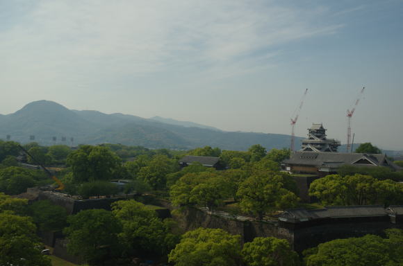 修復工事中の熊本城