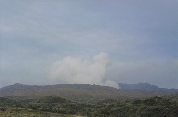 草千里から中岳火口