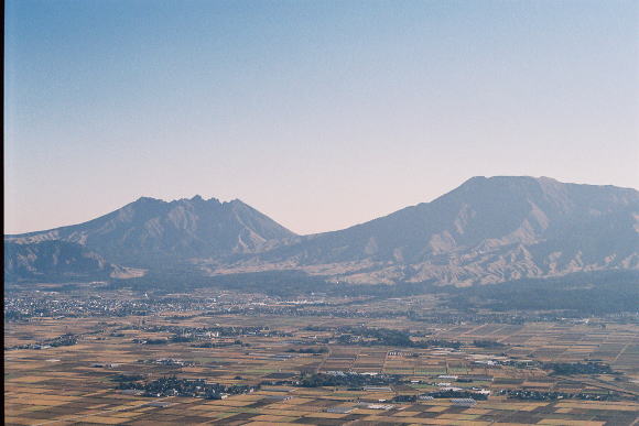 北外輪山から大観峰から根子岳と阿蘇高岳