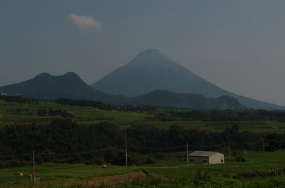 知覧から見る開聞岳