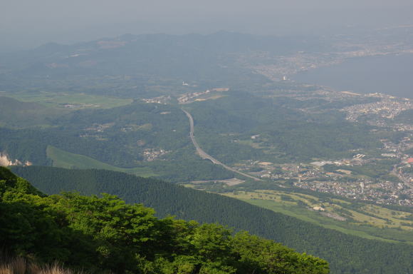 鶴見岳から東方向