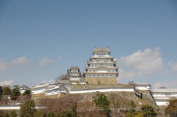 三の丸から見る姫路城