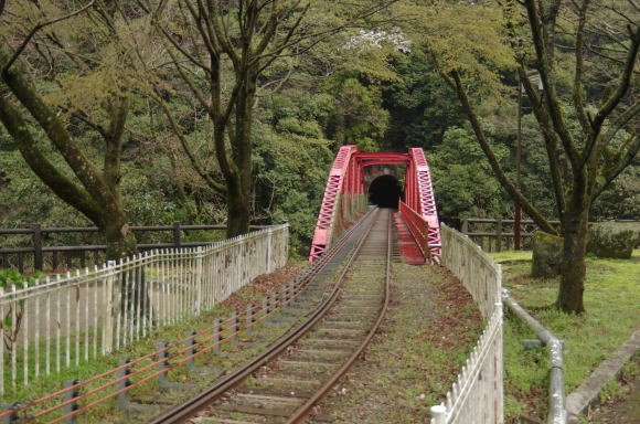 鉱山鉄道の鉄橋